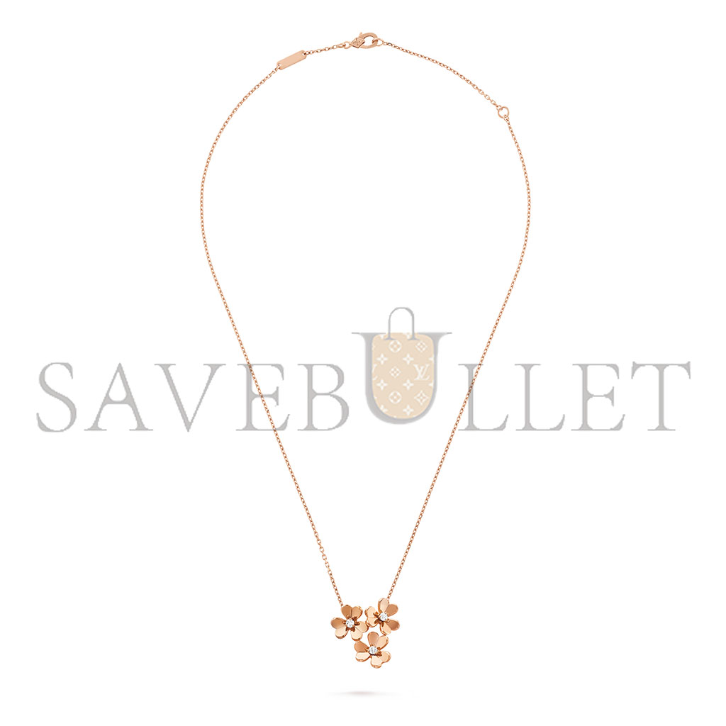 V*N CL*F arpels frivole pendant, 3 flowers vcarp2dl00